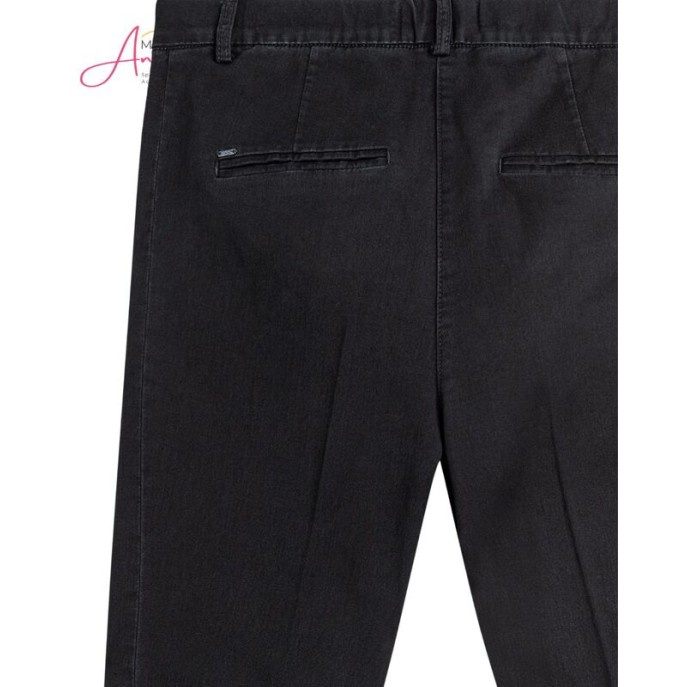 Anna Montana broek 1045 Mila wide flexi Milano- Zwart Anna Montana broek 1045 Mila wide flexi Milano- Zwart